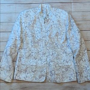 Alfred Dunner Full zip dinner jacket size 8